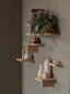 etagere en bois décorer mur