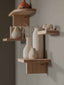 etagere en bois décorer mur