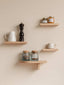 etagere en bois décorer mur