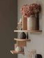 etagere en bois décorer mur