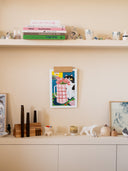 Grape Gift Box 14 cm + 1 A4 poster "Cat Flowers"