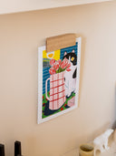 Coffret Raisin 14 cm + 1 affiche A4 "Chat Fleurs"