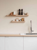 etagere en bois décorer mur mega-poses cuisinie