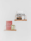 etagere en bois décorer mur
