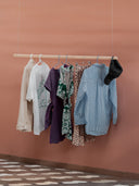 idee rangement malin vêtement portant tringle