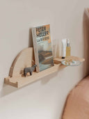 etagere en bois décorer mur