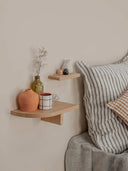 etagere en bois décorer mur
