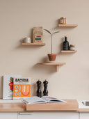 etagere en bois décorer mur