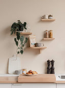 etagere en bois décorer mur