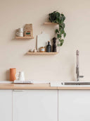 etagere en bois décorer mur