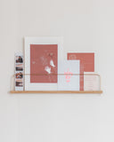 etagere en bois décorer mur