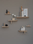 etagere en bois décorer mur