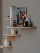 etagere en bois décorer mur