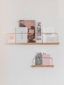 etagere en bois décorer mur